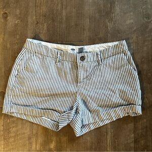 OLD NAVY Brand Blue Striped Chino Shorts (size 2)